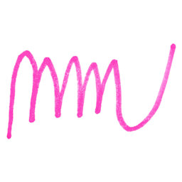 Art Alternatives Permanent Fine Marker - Neon Pink Swatch