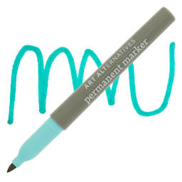 Art Alternatives Permanent Fine Marker - Aqua Marker and Swatch