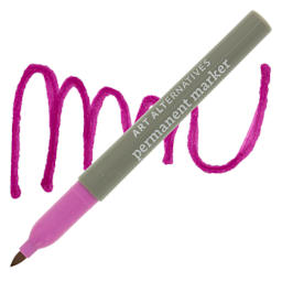 Art Alternatives Permanent Marker - Magenta Marker and Swatch