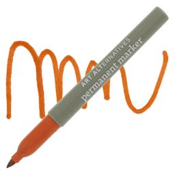 Art Alternatives Permanent Fine Marker - Caramel Marker and Swatch
