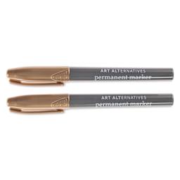 Permanent Marker Set Gold - Fine Tip, 2/Pkg.
