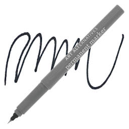 Art Alternatives Permanent Extra Fine Marker - Black Marker and Swatch