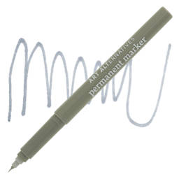 Art Alternatives Permanent Extra Fine Marker - Gray Marker and swatch