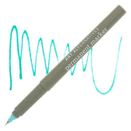 Art Alternatives Permanent Extra Fine Marker  - Aqua, Marker and Swatch