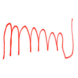 Art Alternatives Permanent Extra Fine Marker - Red Swatch