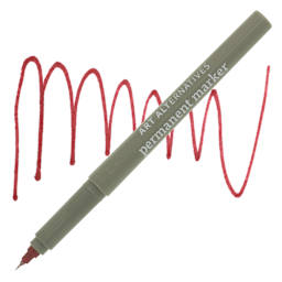 Art Alternatives Permanent Extra Fine Marker - Brick Marker and Swatch