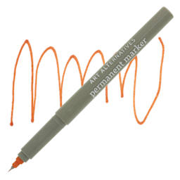 Art Alternatives Permanent Extra Fine Marker - Caramel Marker and Swatch