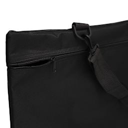 Art Alternatives Softside Portfolio - 24" x 36" close-up of zipper and removable shoulder strap