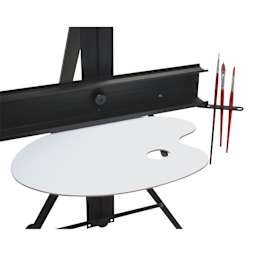 Art Alternatives Single-Mast Easel with palette and paint brushes (sold separately) 
