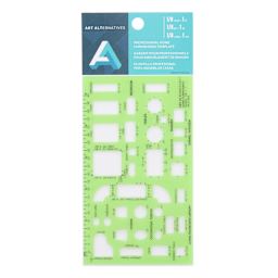 Art Alternatives Drafting Template - Home Furnishings 1/8" front of packaging