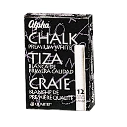 Alpha Golden White Chalk 12 Sticks 3/8"