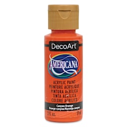 Americana Acrylic Colors - Canyon Orange, 2 oz