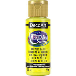 DecoArt Americana Acrylic Paint -  Chartreuse Yellow, 2 oz