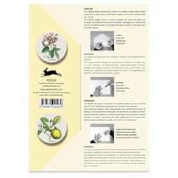 Pepin Press Label, Sticker & Tape Book - Flora, 6-1/2" x 9-1/2", back cover