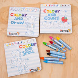 Micador Early Start Colourtivities Board Books, Set of 3