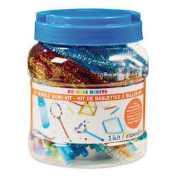 Kid Made Modern DIY Bubble Wand Kit (Front of jar)