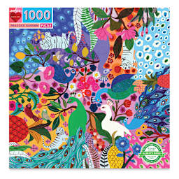Eeboo Peacock Garden 1,000 Piece Puzzle, Box