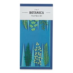 Galison Botanica 2 in 1 Travel Game Set (Front of packaging)