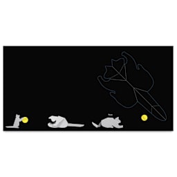 Origanimo Cats: Fold and Play Activity Book, cat with a ball