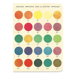 Cavallini Color Wheel Mini Notebooks - Couleurs Employees Dans La Peinture Artistique, cover