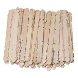 Wooden Craft Sticks 4.5" - Smart Natural, 80/Pkg. - Peggable