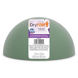 Desert DryFoM Floral Foams 3.8" x 1.9" Half Ball - Green