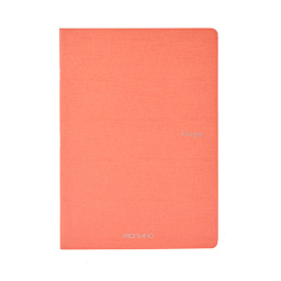 Fabriano Ecoqua Original Staple-Bound Notebook, 5.8 in x 8.3 in, A5, Dotted, 40 Sheets, Flamingo