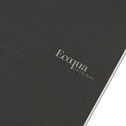 Fabriano Ecoqua Original Staple-Bound Notebook, 5.8 in x 8.3 in, A5, Graph, 40 Sheets, Black
