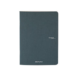 Fabriano EcoQua Original Staple-Bound Notebook, 8.3 in x 11.7 in, A4, Graph, 40 Sheets, Dark Green