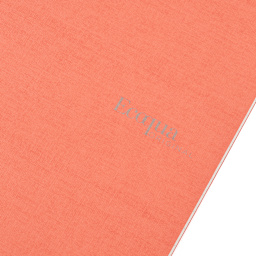 Fabriano EcoQua Original Staple-Bound Notebook, 8.3 in x 11.7 in, A4, Lined, 40 Sheets, Flamingo