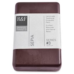 R&F Encaustic Paint Cake Sepia 333 ml