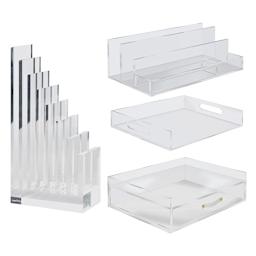Russell and Hazel Acrylic Desk Accessories