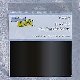 Crafter's Workshop 6" x 6" Foil Transfer Sheets Black Tie