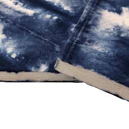LAMALI Shibori Soft-Cover Handmade Journal, 5.9 in x 8.3 in, 72 Pgs./Bk., Indigo