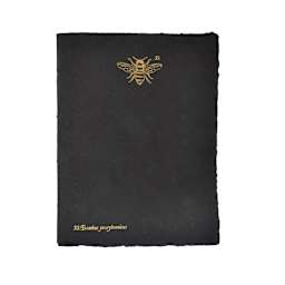 LAMALI Tresor Toned Soft-Cover Handmade Journal, 96 Pages, Black