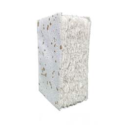 LAMALI Liasse Soft-Cover Handmade Book, 4.7 in x 7.1 in, 180 Pgs./Bk., Speckled Gold