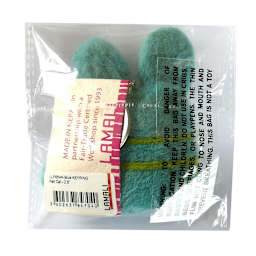 Felt Cat Handmade Key Rings Blue
