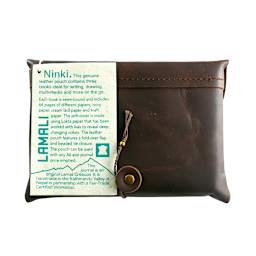 LAMALI Ninki Soft-Cover Handmade Journal, 4.3 in x 5.9 in, 64 Pgs./Bk., Earth Tones