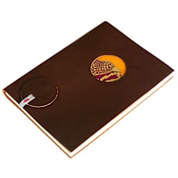 LAMALI Aurore Soft-Cover Handmade Journal, Orange/Red
