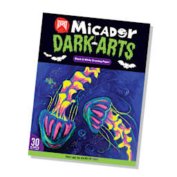 Micador Dark Arts, Drawing Pad, A4 Drawing Pad, 15 Black and 15 White Sheets