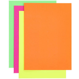 Rico Design Greeting Cards, Pkg of 12 Neon Colors 6.7" x 4.75"