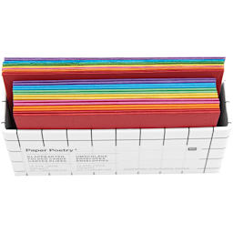 Rico Design Greeting Cards, Pkg of 14 Rainbow Classic 4.1" x 2.9"