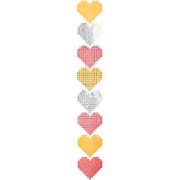Sticker Rolls Hearts Roll