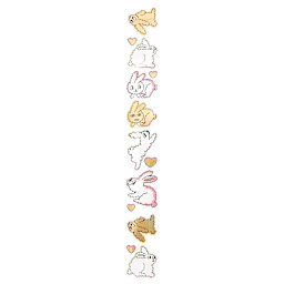Sticker Rolls Bunnies Roll