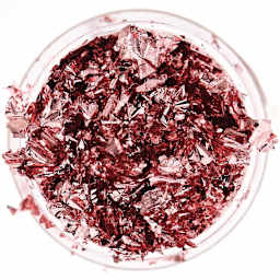 Resin Leaf Metal Flakes Rose Gold Dark