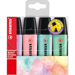 BOSS ORIGINAL Highlighters Set 4-Color Wallet Set