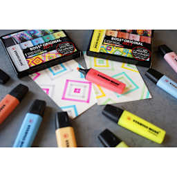 BOSS ORIGINAL Highlighters Set 5-Piece ARTY Cool Colors Set
