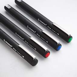 dr!ver Premium Fineliner Set 4-Color Fine Tip Wallet Set (Black, Blue, Red, Green)