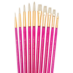 Royal Brush Super Value Brush Set, White Bristle, 10-Brushes