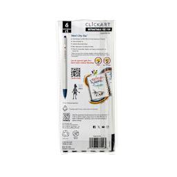 ClickArt Retractable Marker Pen 6-Pen Night Scape Set